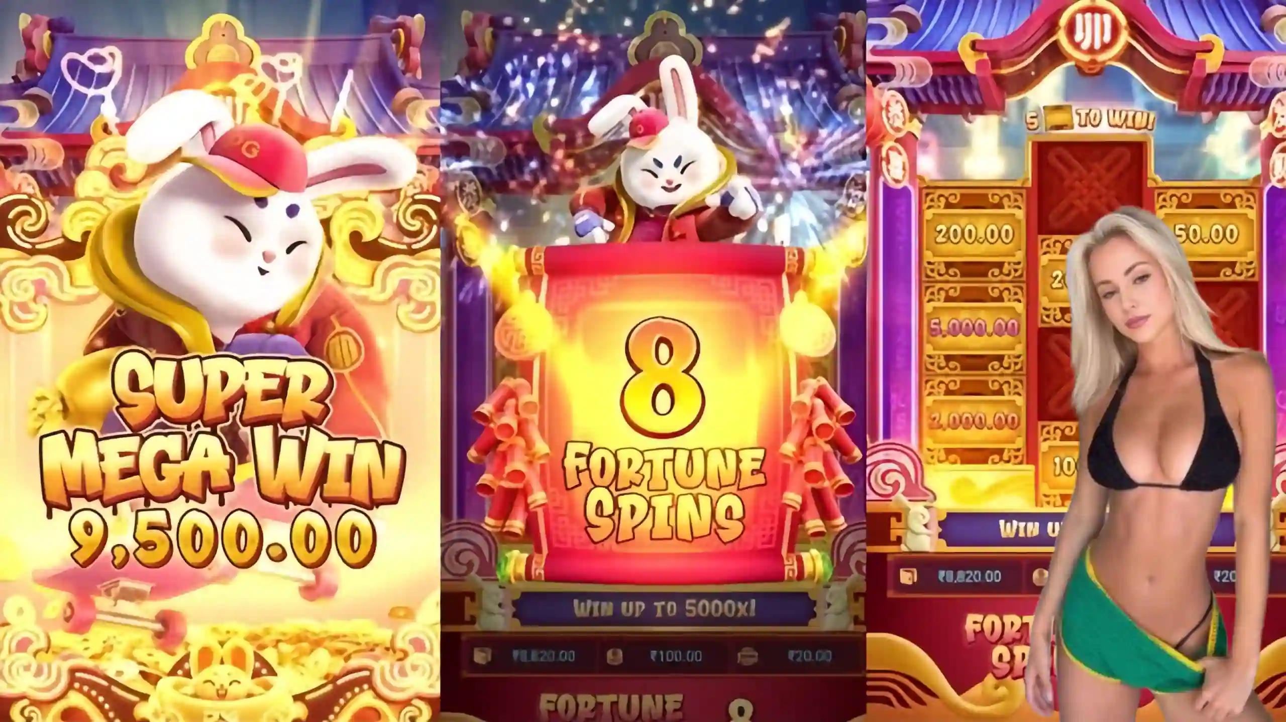 Wild Expansivo Fortune Rabbit pk55 - Coelho Dourado que Expande